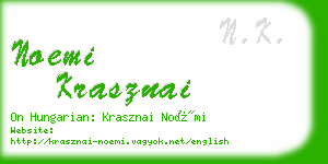 noemi krasznai business card